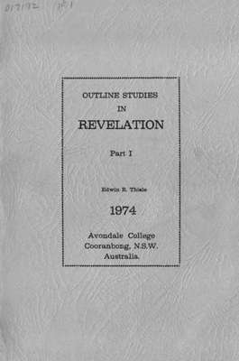 Outline studies in Revelation