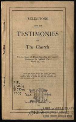 Selections from the Testimonies for the Church