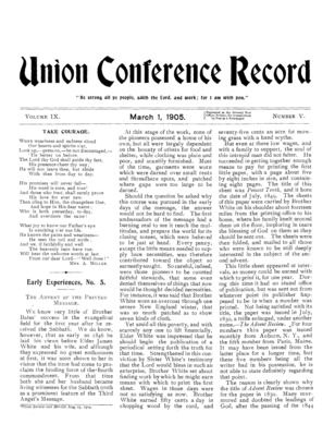 Union Conference Record | March 1, 1905