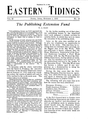 Eastern Tidings | October 1, 1925