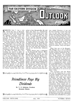 Far Eastern Division Outlook | July 1, 1965