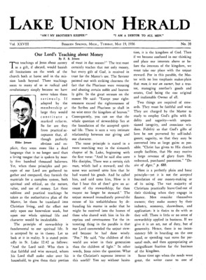 Lake Union Herald | May 19, 1936