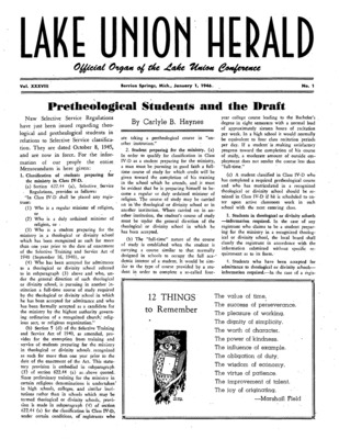 Lake Union Herald | January 1, 1946