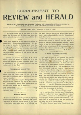 Advent Review and Sabbath Herald | March 29, 1898
