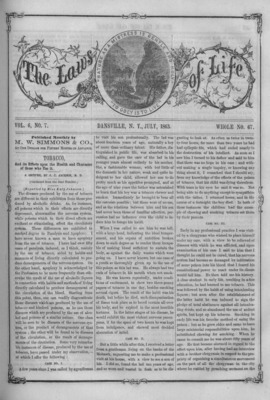 The Laws of Life | July 0, 1863
