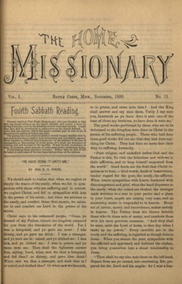 The Home Missionary | November 1, 1889