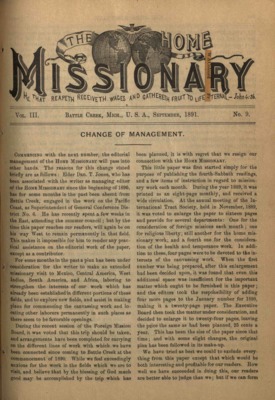 The Home Missionary | September 1, 1891