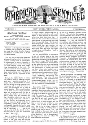 American Sentinel | July 26, 1894