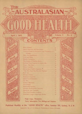 The Australasian Good Health | April 1, 1902