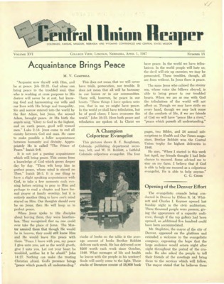The Central Union Reaper | April 1, 1947