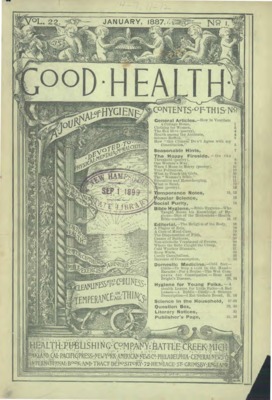 Good Health (Kellog) | January 1, 1887