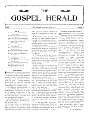 The Gospel Herald | July 1, 1914