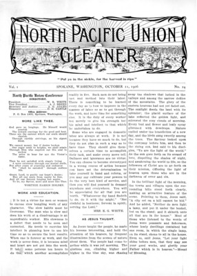 North Pacific Union Gleaner | October 11, 1906