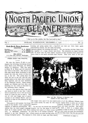 North Pacific Union Gleaner | December 27, 1906