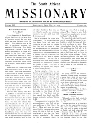 South African Missionary | May 19, 1913