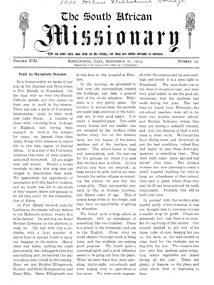 South African Missionary | September 21, 1914