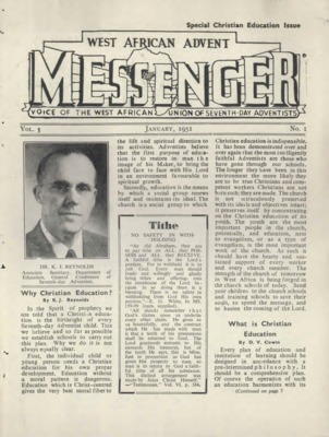 The West African Advent Messenger | January 1, 1951