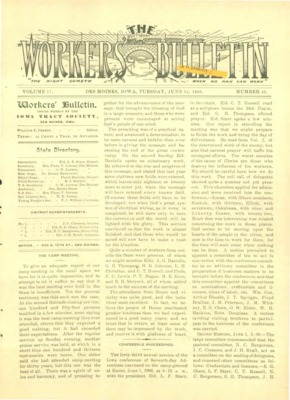 The Worker's Bulletin | June 12, 1906