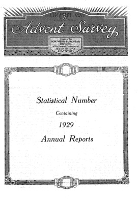 The Advent Survey | April 1, 1930