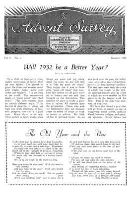 The Advent Survey | January 1, 1932
