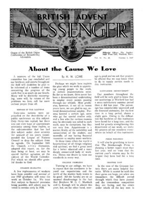 British Advent Messenger | October 1, 1937