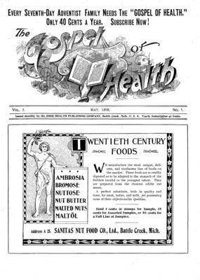 The Gospel of Health | May 1, 1898