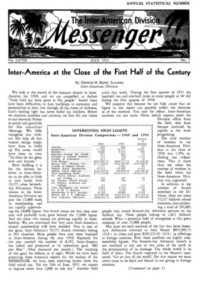 The Inter-American Division Messenger | July 1, 1951