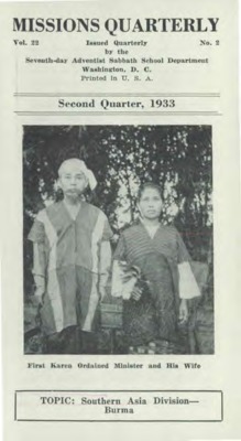 Missions Quarterly | April 1, 1933