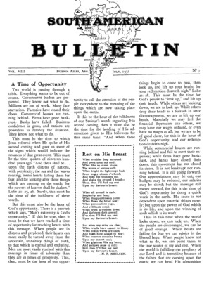 South American Bulletin | July 1, 1932