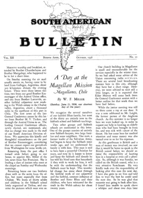 South American Bulletin | October 1, 1936