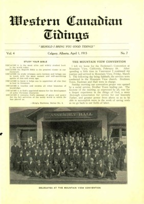 Western Canadian Tidings | April 1, 1915