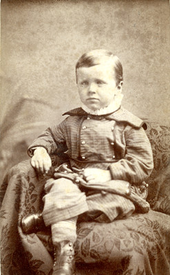 Clarence Olsen, Brother of A. B. & M. E. Olsen. Died in Norway when a child.
