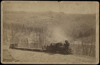 Locomotive at Marshall Pass in the Rocky Mountains