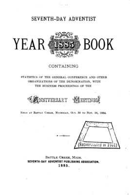 Seventh-day Adventist Yearbook | January 1, 1885