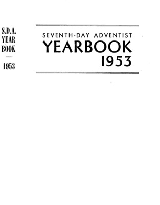Seventh-day Adventist Yearbook | January 1, 1953
